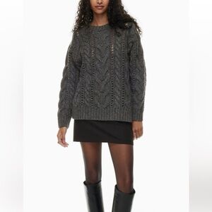 Aritzia Wilfred Bronco Chunky Cable Knit Sweater